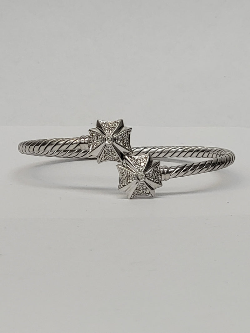 Maltese Cross Diamond bangle